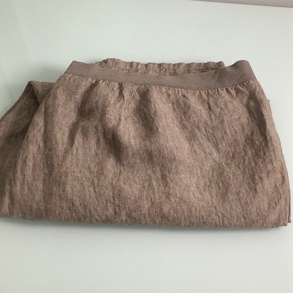 J Jill 100% Linen flat front high waisted pull on pants size 4X NWT - Picture 11 of 12